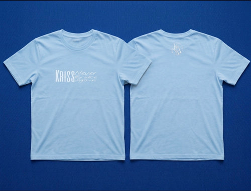 Baby blue graphic tee